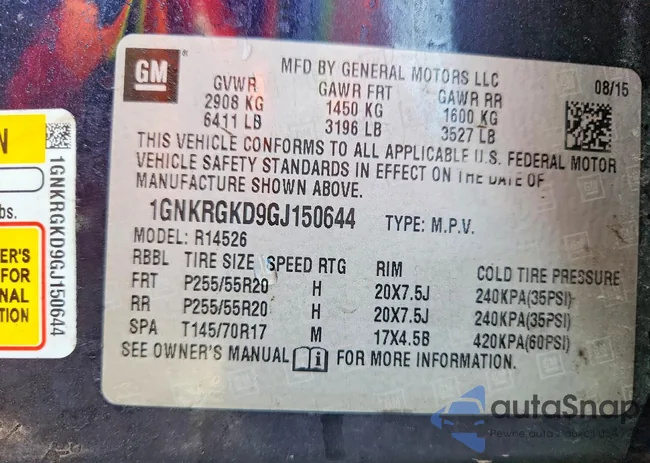 1GNKRGKD9GJ150644: 99227865