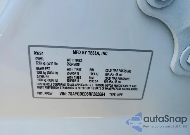 7SAYGDED8RF202684: 99567915