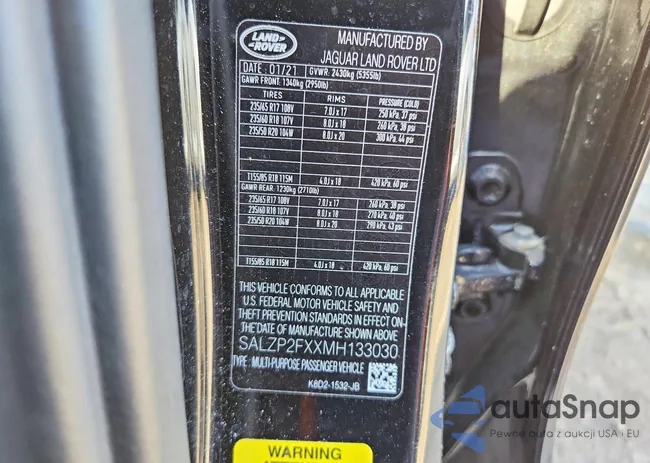 SALZP2FXXMH133030: 74090425