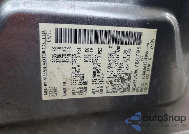 5N1AT3BA2MC780795: 98455095