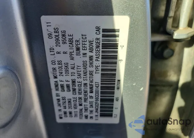 JH4CU2F66CC001437: 73525815