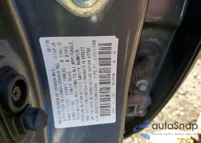 2HGFC2F75JH576344: 97745825