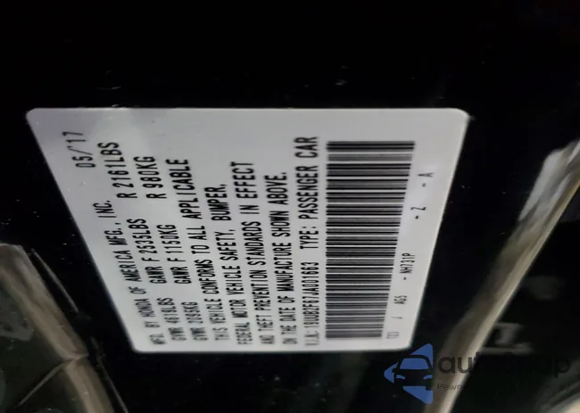 19UUB2F67JA001663: 75561115