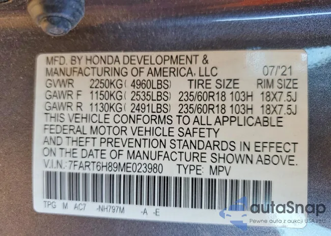 7FART6H89ME023980: 99653655