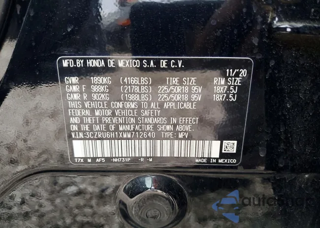 3CZRU6H1XMM712640: 97885575