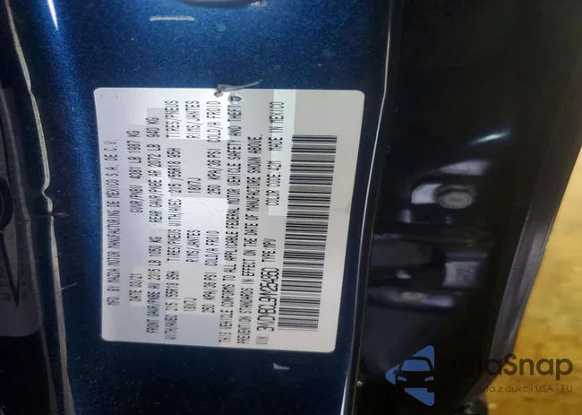 3MVDMBCL9MM254850: 72360025