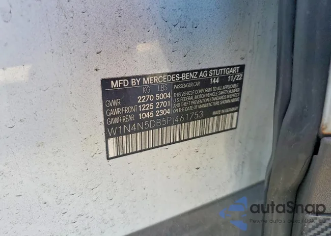 W1N4N5DB5PJ461753: 99722405