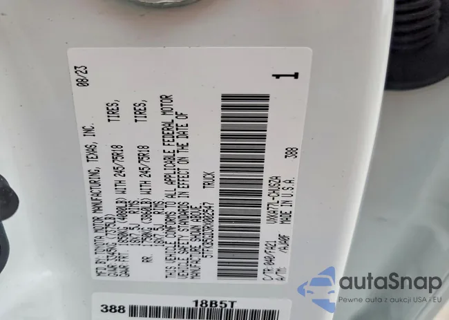 5TFKB5GD3RX002547: 73066345