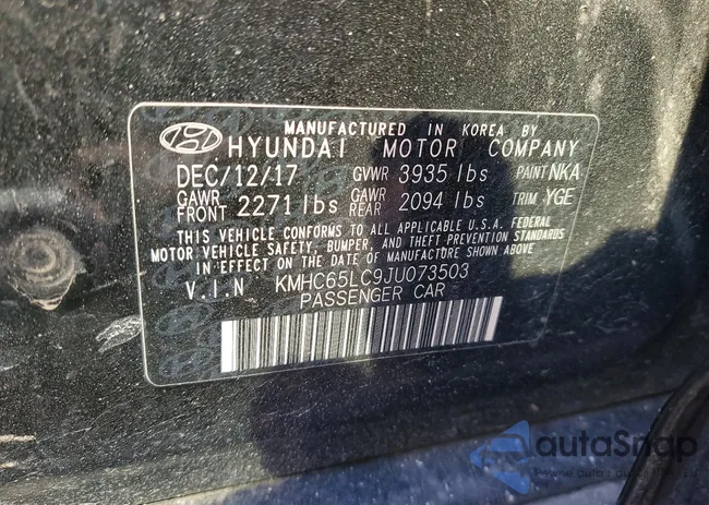 KMHC65LC9JU073503: 73075615