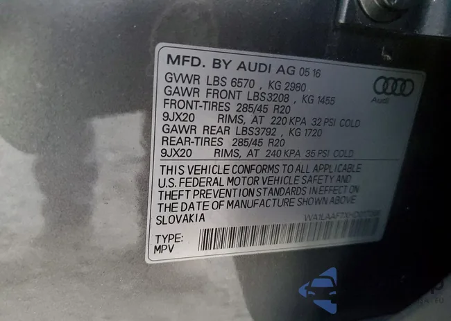 WA1LAAF7XHD017066: 73247385