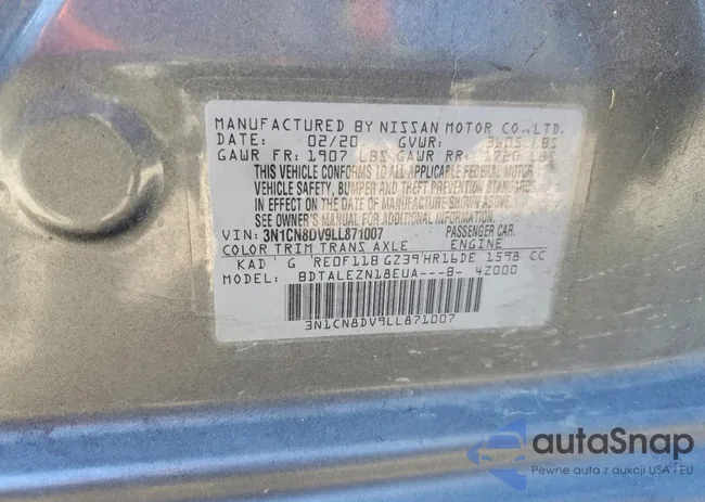 3N1CN8DV9LL871007: 73418485