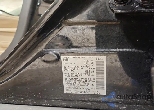 5N1AT2MV0GC922155: 72264345