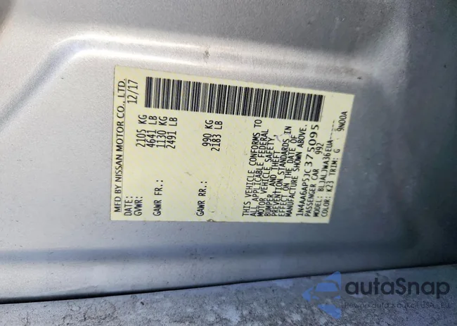 1N4AA6AP5JC375095: 73962995