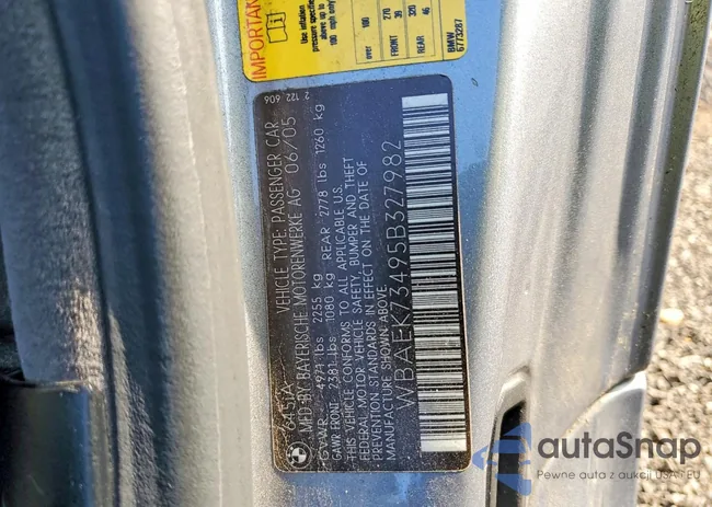 WBAEK73495B327982: 98879525