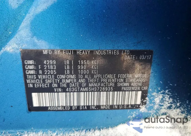 4S3GTAM65H3728935: 73166465