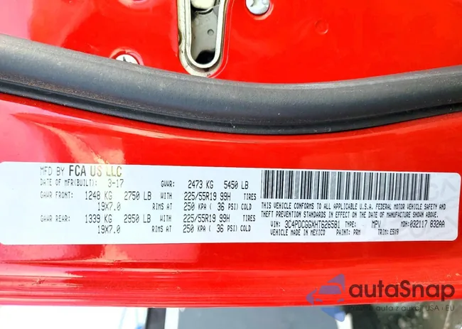 3C4PDCGGXHT626581: 99357495