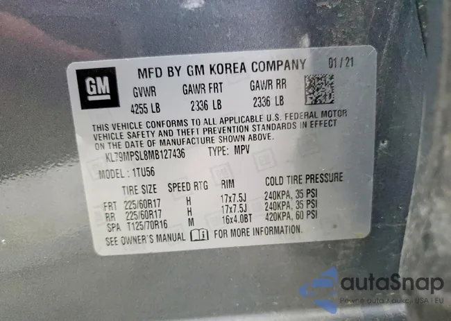 KL79MPSL8MB127436: 99300965