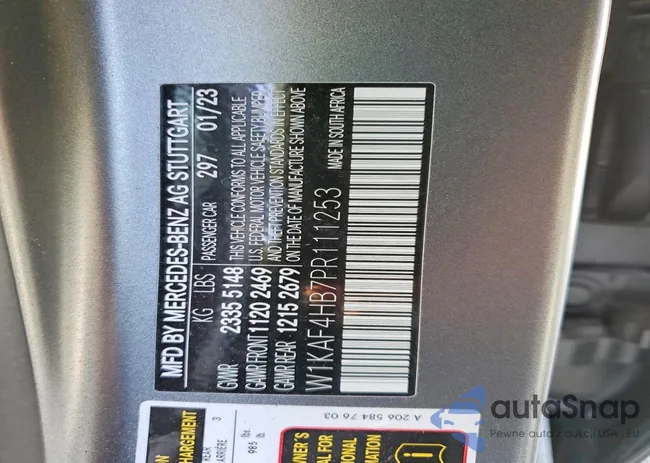 W1KAF4HB7PR111253: 99678705