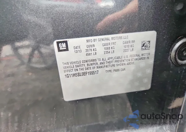 1G11H5SL0EF199517: 99385365