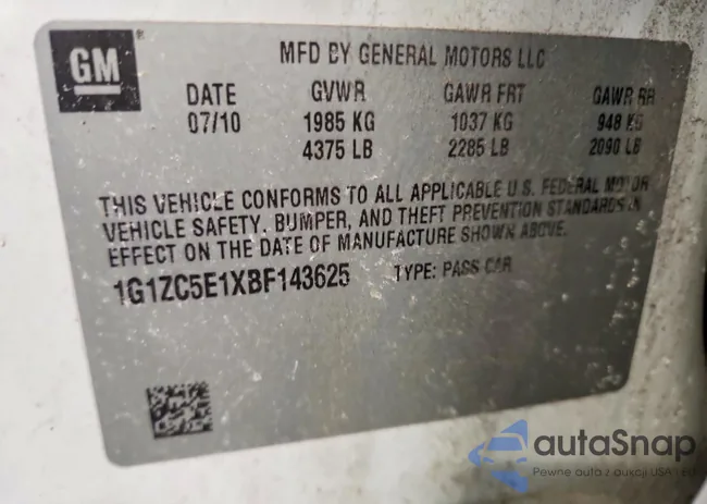 1G1ZC5E1XBF143625: 75209395