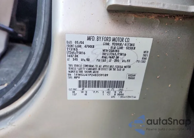 1FMSU41P24ED59189: 73026055