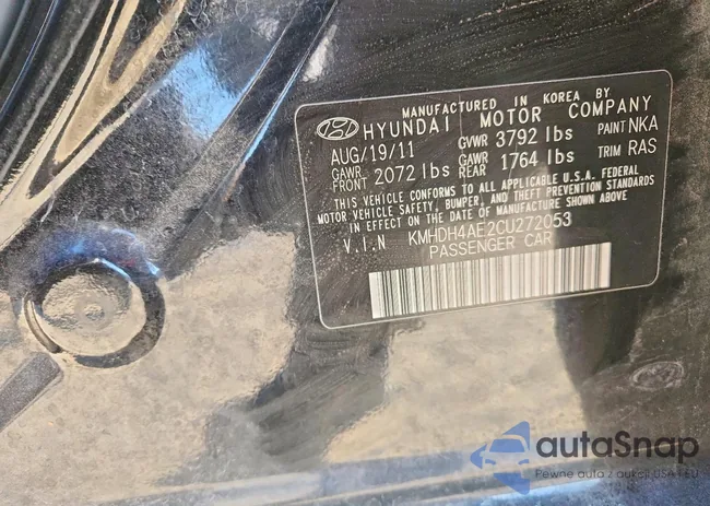 KMHDH4AE2CU272053: 74440255