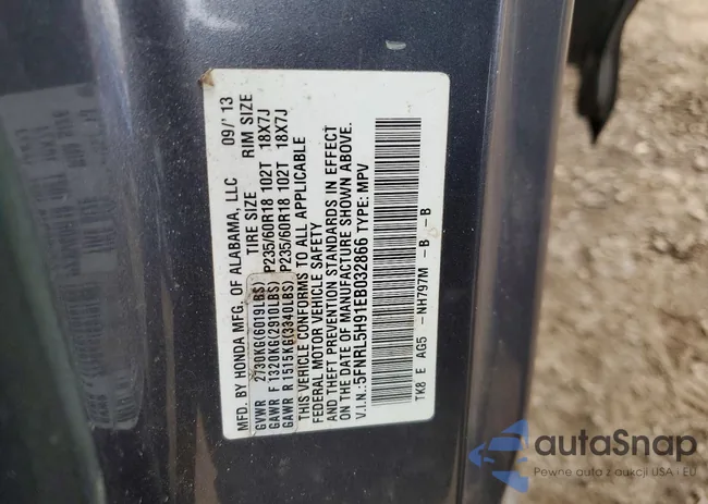 5FNRL5H91EB032866: 73413385