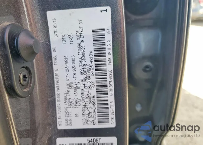 5TFAZ5CN4GX008196: 99902155