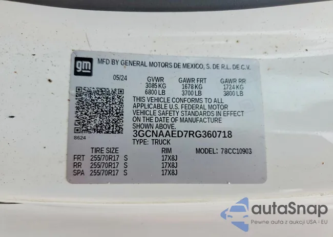 3GCNAAED7RG360718: 73908895