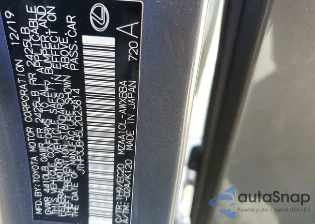 JTHP3JBH5L2023814: 99894525