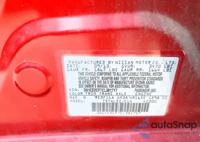 3N1CE2CP7EL381717: 98960865