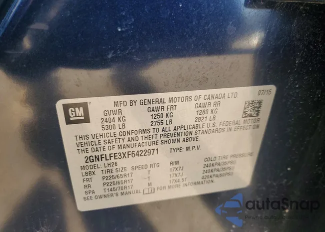 2GNFLFE3XF6422971: 72754095