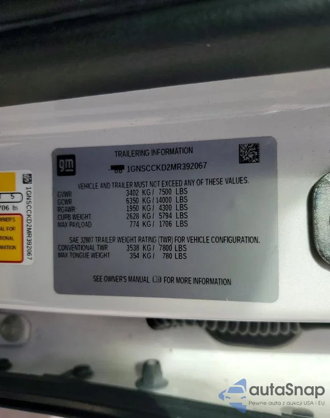 1GNSCCKD2MR392067: 73992485