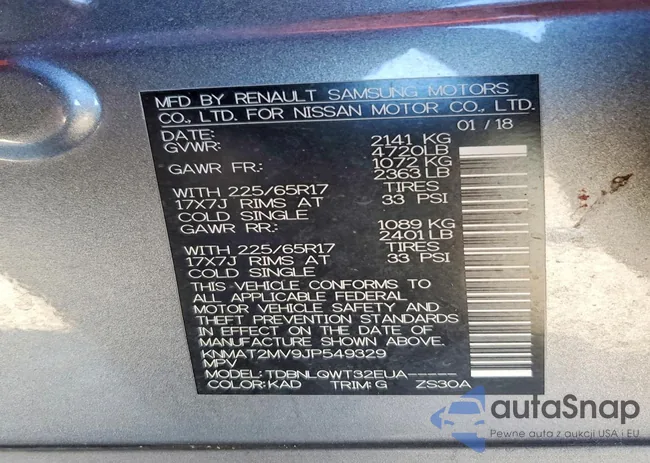 KNMAT2MV9JP549329: 73286025