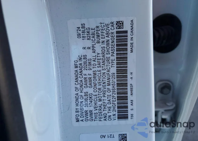 2HGFE2F29SH531259: 73094845