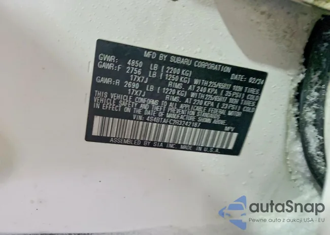 4S4BTAFC2R3242187: 72467395