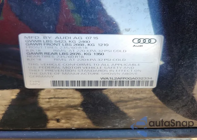 WA1L2AFP0GA032334: 74571125