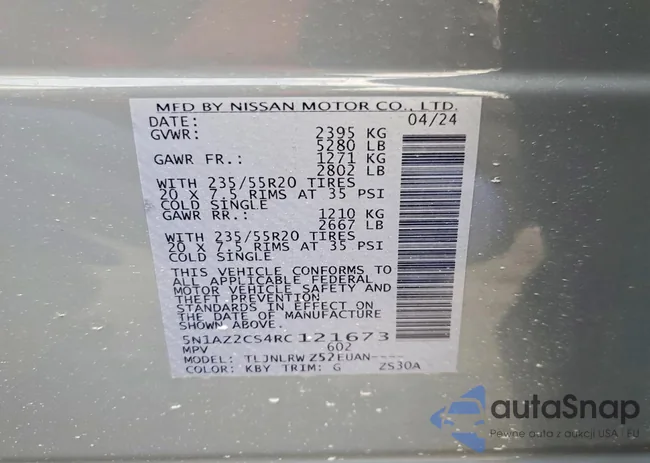 5N1AZ2CS4RC121673: 72218185