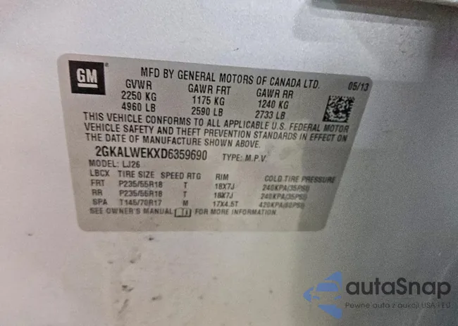 2GKALWEKXD6359690: 73473695