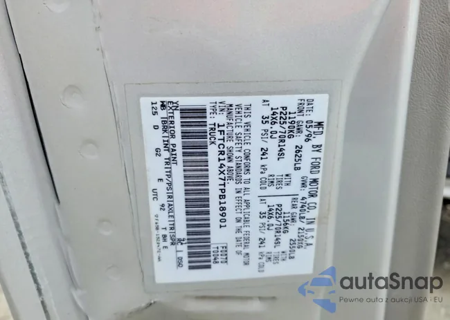 1FTCR14X7TPB18901: 73089095