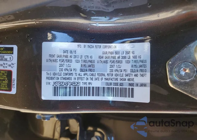 JM3TB2DA8F0465261: 75103205