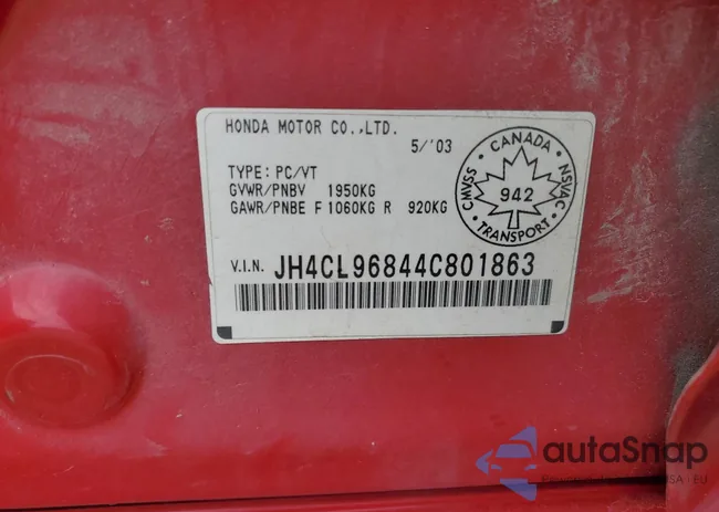 JH4CL96844C801863: 41481244