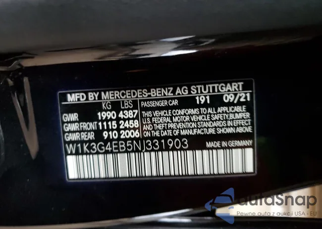 W1K3G4EB5NJ331903: 41557684