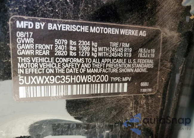 5UXWX9C35H0W80200: 43556204