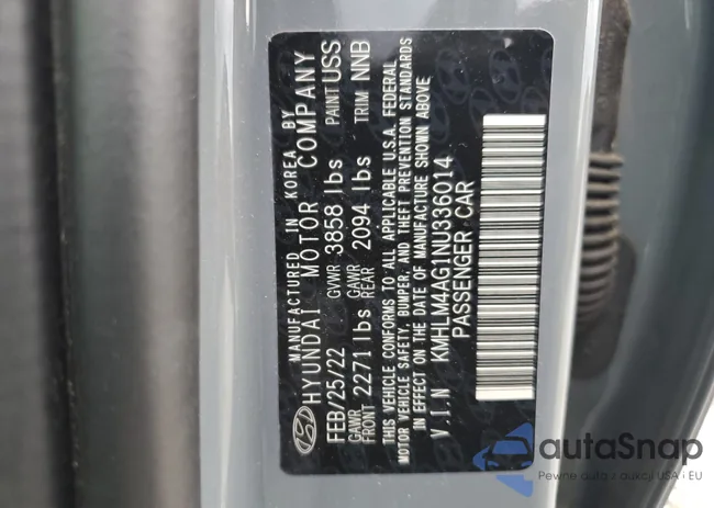 KMHLM4AG1NU336014: 43766005