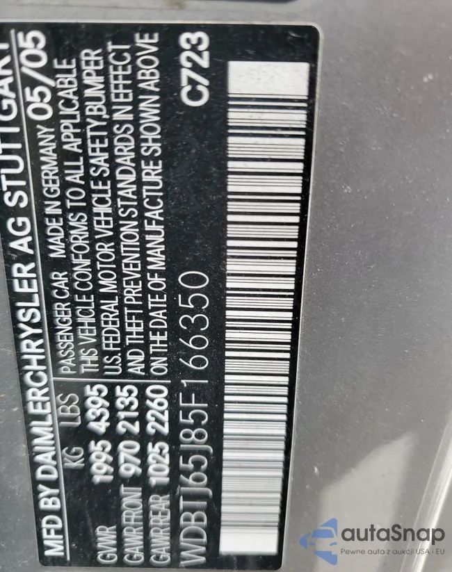 WDBTJ65J85F166350: 44452745