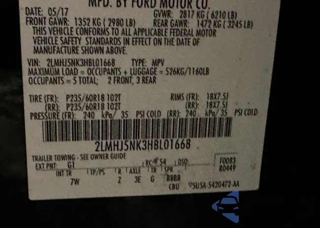 2LMHJ5NK3HBL01668: 44975475