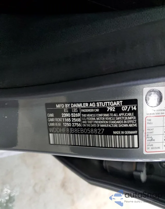 WDDHF8JB8EB058827: 43699425