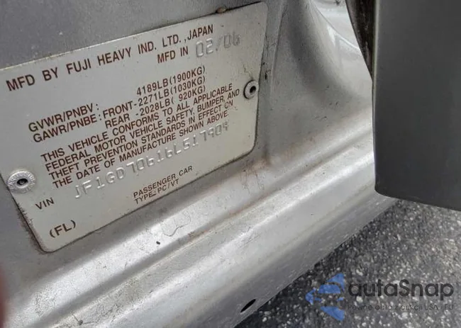 JF1GD70616L517904: 45590655