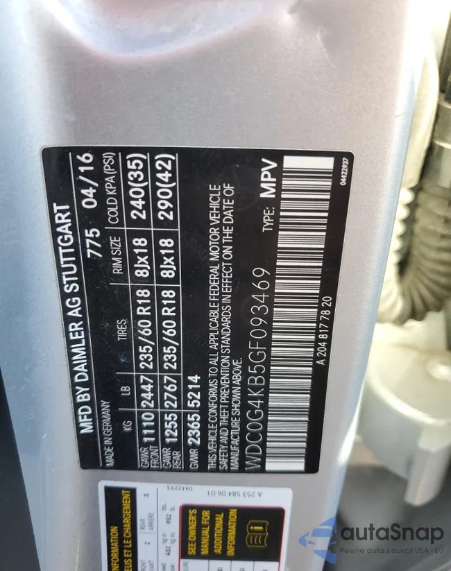 WDC0G4KB5GF093469: 47353295